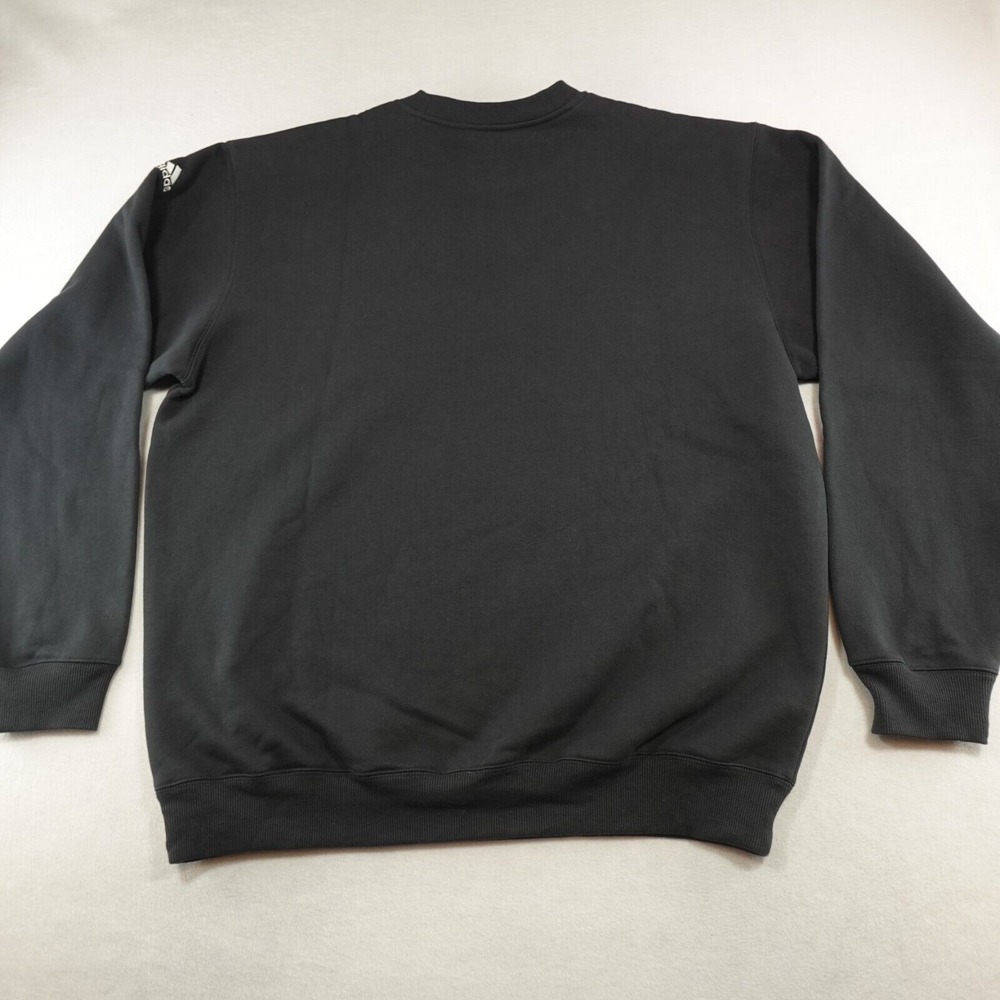 NWT Adidas Sweatshirt Mens‎ XL Black Pullover Maranatha Center Graphic Logo Crew - Picture 12 of 13